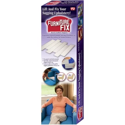 As Seen On TV Furniture Fix Seat and Cushion Support - Six Interlocking Panels White