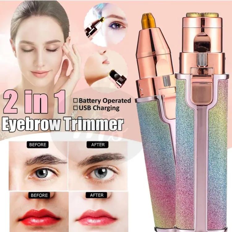 Chargeable Flawless 2 in 1 Eye Brow And Facial Hair Remover Machine Chargeable Flawless 2 in 1 Eye Brow And Facial Hair Remover Machine