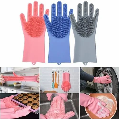 Magic Silicone Dish Washing Gloves, Silicon Cleaning Gloves Magic Silicone Dish Washing Gloves, Silicon Cleaning Gloves