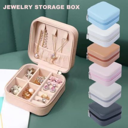 Travel Leather Pocket Jewellery Organizer