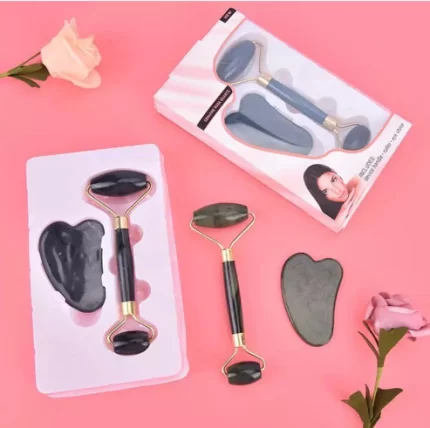 Jade Roller Massager With Face Lifting Guasha Stone