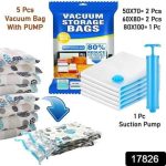 Vaccum Storage Bags 5 Bags With Pump