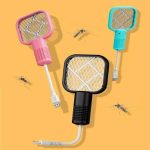 Mini USB Electric Mosquito Racket, Rechargeable Summer Fly Swatters