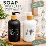 Soap Dispenser Glass Material 500ml