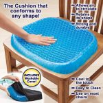 Egg Sitter Seat Cushion with Non-Slip Cover, Breathable Honeycomb Design Absorbs Pressure Points
