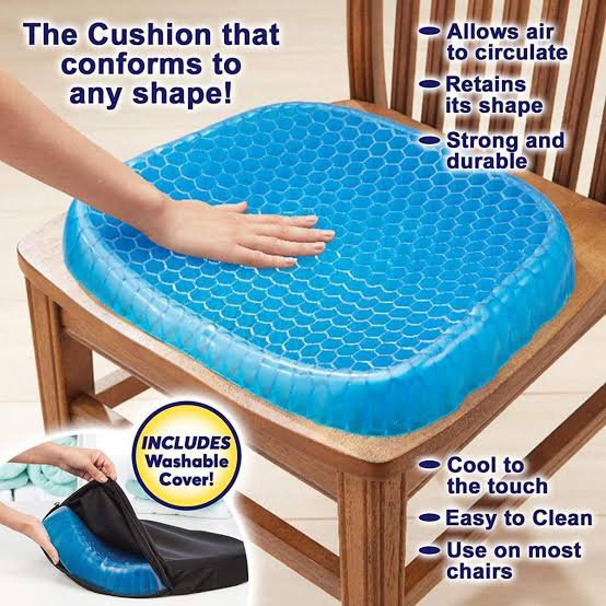 2026/10/17910200784908948344329044998986.jpg Egg Sitter Seat Cushion with Non-Slip Cover, Breathable Honeycomb Design Absorbs Pressure Points - Image 1